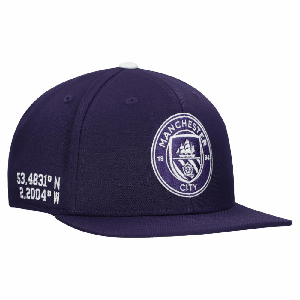 Manchester City Unisex Locale Snapback Hat Discount - Purple 
