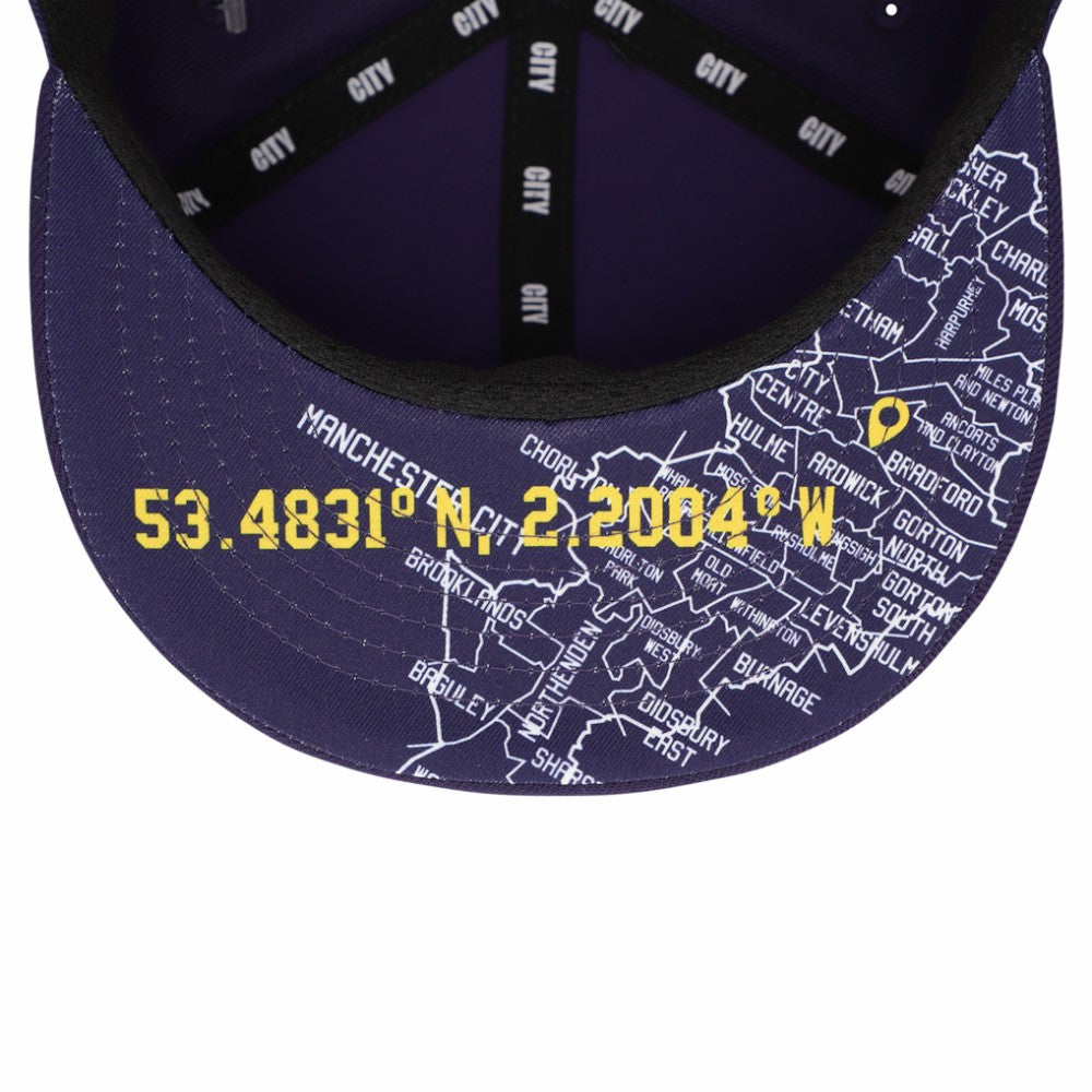 Manchester City Unisex Locale Snapback Hat Discount - Purple 