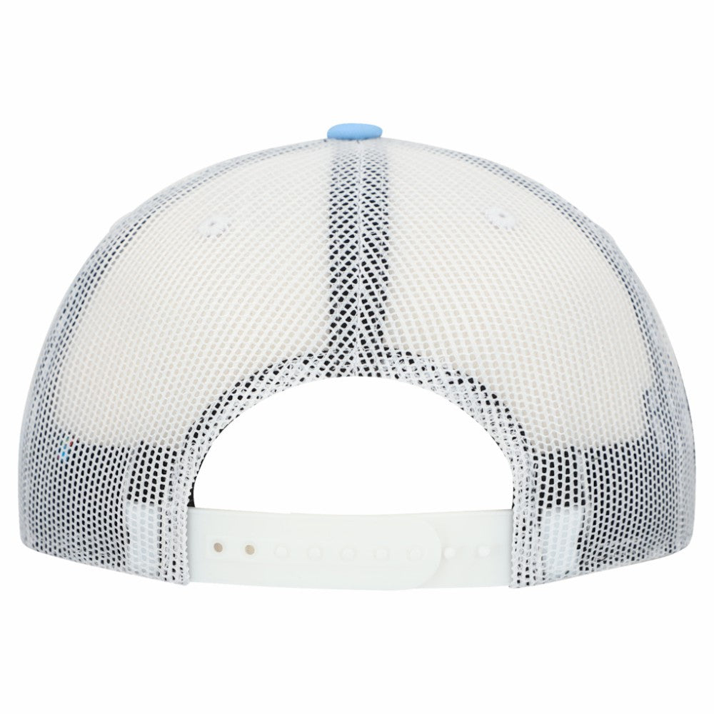 Manchester City Unisex Free Rider Trucker Snapback Hat Discount - Light Blue 