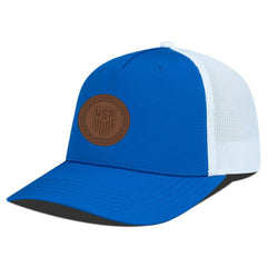 USMNT Levelwear Signal Periscope Adjustable Trucker Hat on sale - Royal/White 