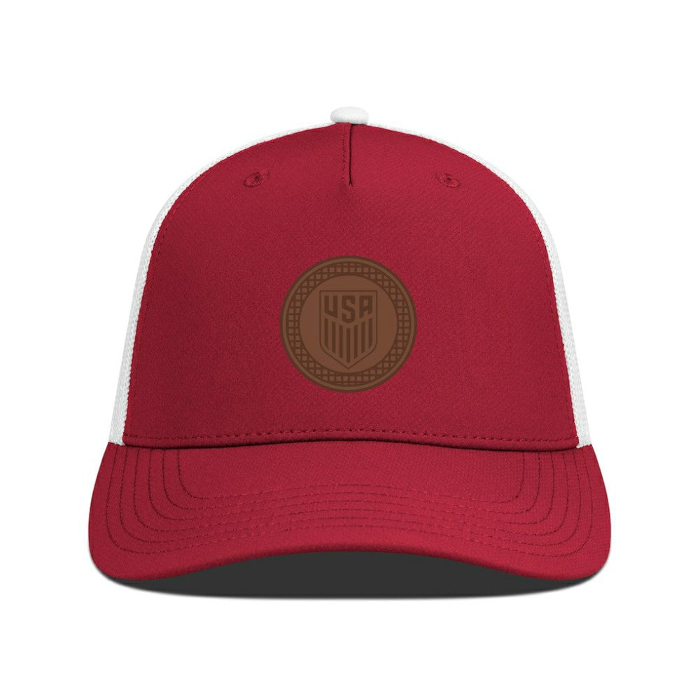 USMNT Levelwear Signal Periscope Adjustable Trucker Hat on sale - Red/White 