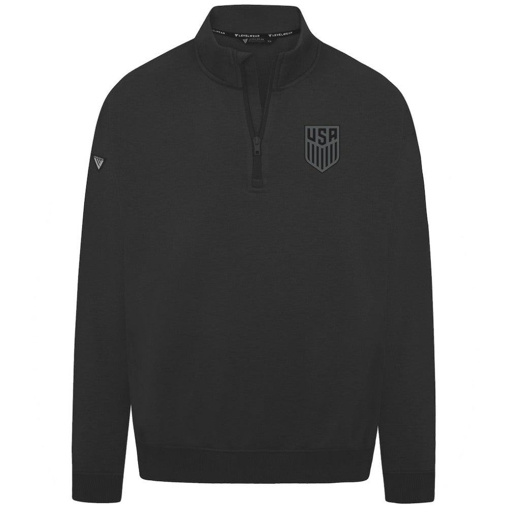 USMNT Levelwear Murray Quarter-Zip Sweatshirt on sale - Black 