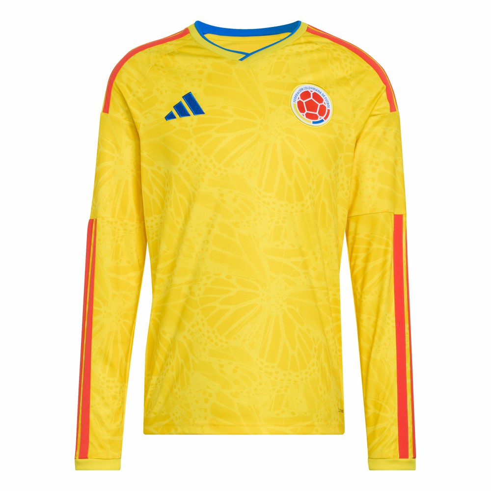 Colombia National Team FIFA x World Cup 2026 Home Replica Long Sleeve Jersey for sale - Yellow 