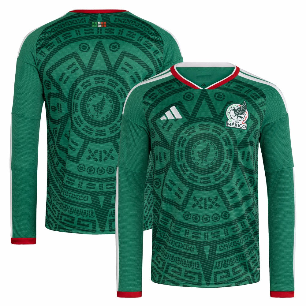 Mexico National Team FIFA x World Cup 2026 Home Replica Long Sleeve Jersey for sale - Green 