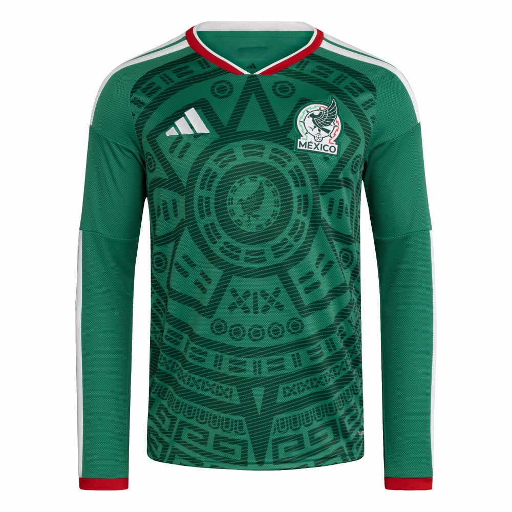 Mexico National Team FIFA x World Cup 2026 Home Replica Long Sleeve Jersey for sale - Green 