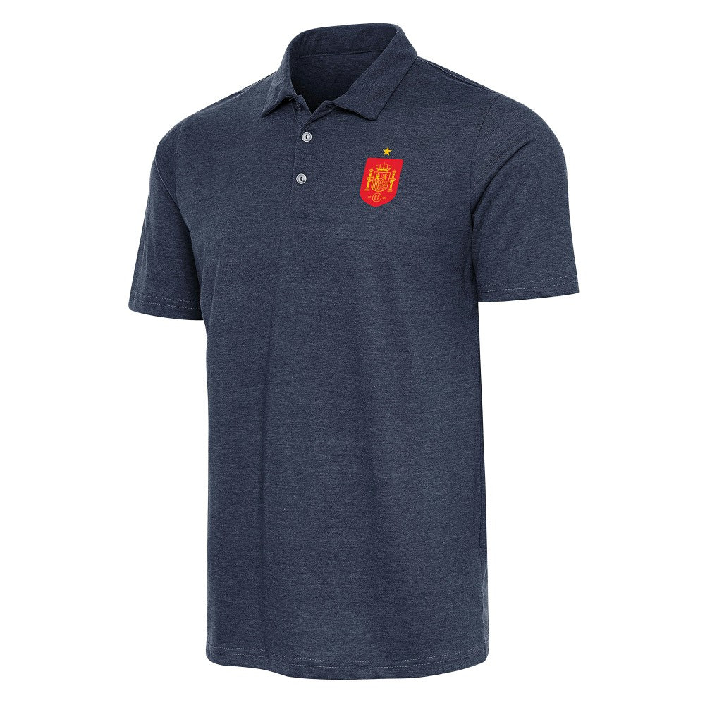 Spain National Team Antigua Peak Polo for sale - Heather Navy 