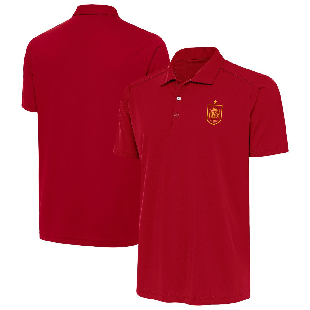 Spain National Team Antigua Statement Polo for sale - Red 