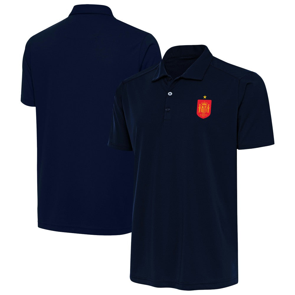 Spain National Team Antigua Statement Polo for sale - Navy 