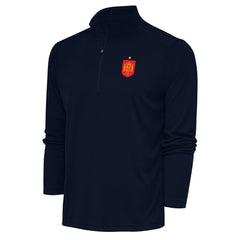 Spain National Team Antigua Statement Quarter-Zip Pullover for sale - Navy 