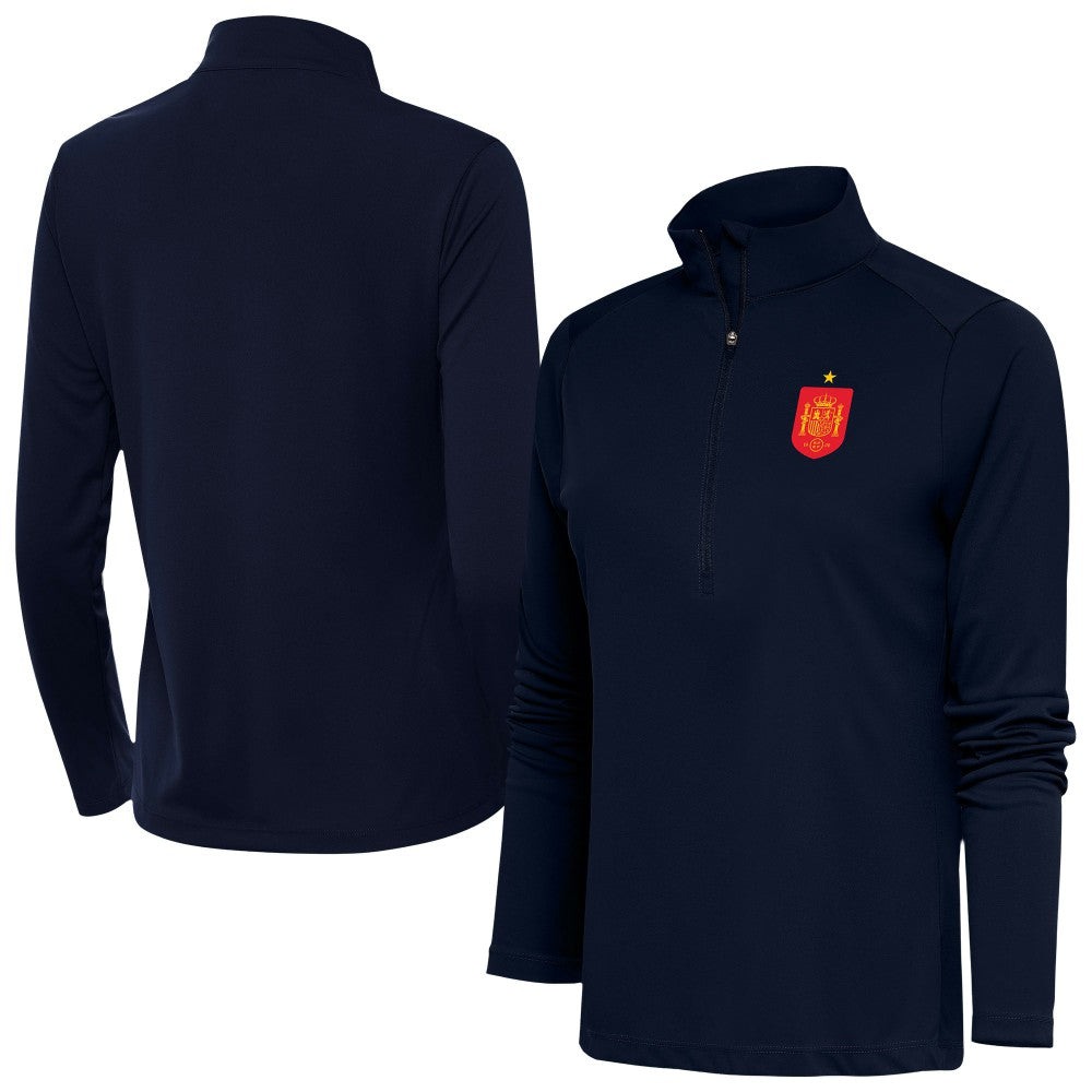 Spain National Team Antigua Women's Statement Half-Zip Pullover for sale - Navy 