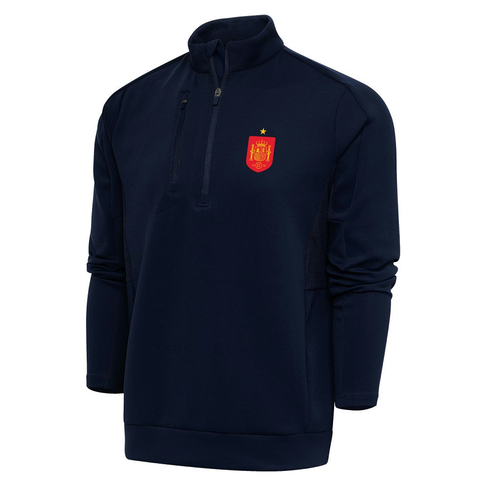 Spain National Team Antigua Genesis Quarter-Zip Pullover for sale - Navy 