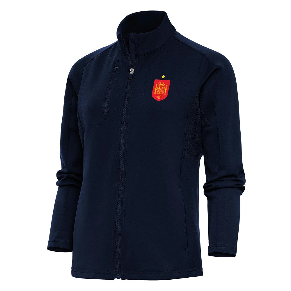 Spain National Team Antigua Women's Genesis Full-Zip Jacket for sale - Navy 