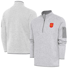 Spain National Team Antigua Elevate Quarter-Zip Pullover for sale - Heather Gray 