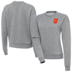 Spain National Team Antigua Women's Takeover Fleece Sweatshirt for sale - Heather Gray 