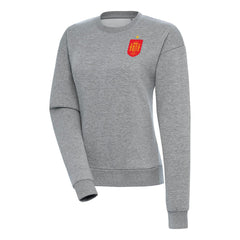 Spain National Team Antigua Women's Takeover Fleece Sweatshirt for sale - Heather Gray 