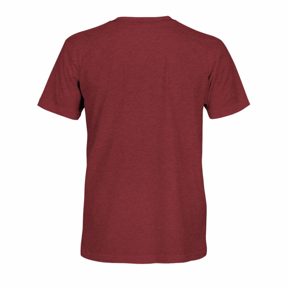 Spain National Team 1863FC Athletic Wordmark Vintage Tri-Blend T-Shirt for sale - Maroon 