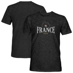 France National Team 1863FC Athletic Wordmark Vintage Tri-Blend T-Shirt for sale - Black 