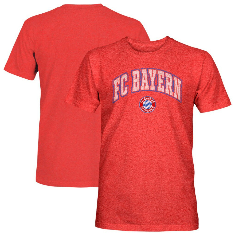 Bayern Munich 1863FC Athletic Wordmark Vintage Tri-Blend T-Shirt on sale - Red 