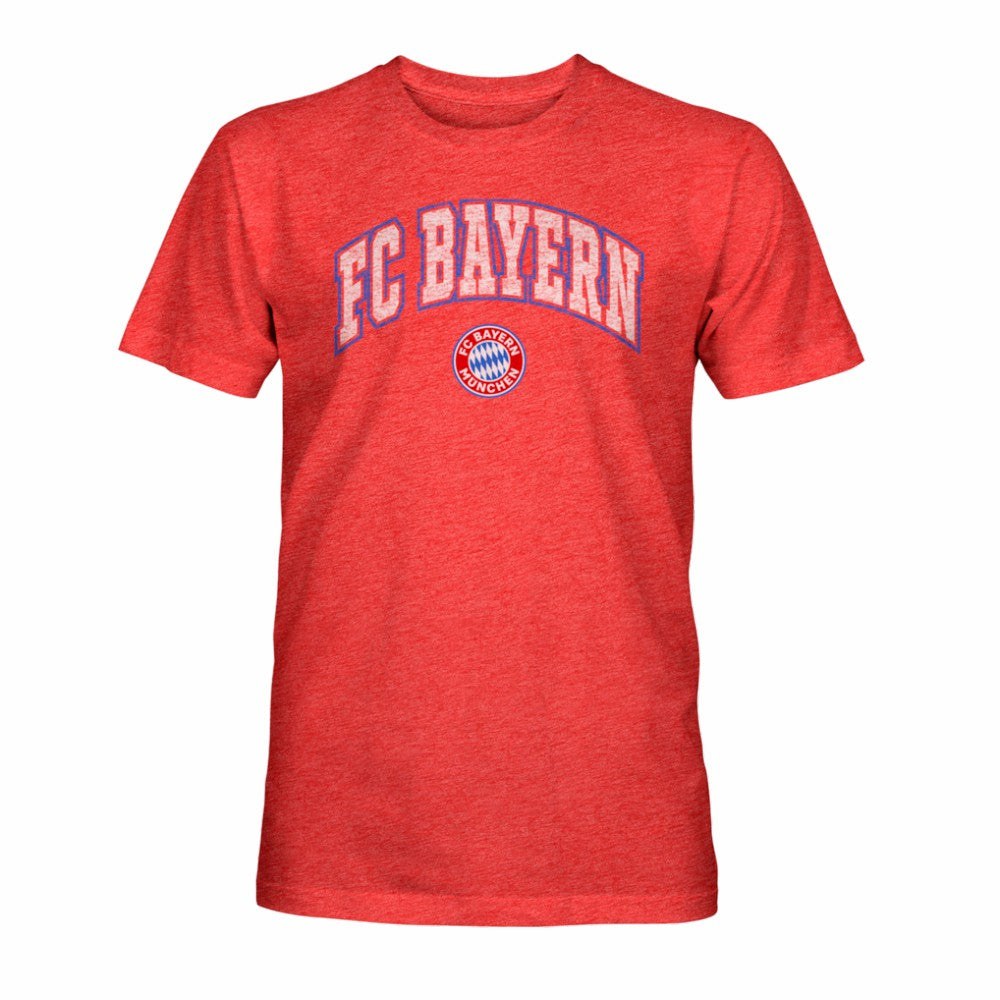 Bayern Munich 1863FC Athletic Wordmark Vintage Tri-Blend T-Shirt on sale - Red 