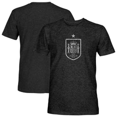 Spain National Team 1863FC Mono Badge Vintage Tri-Blend T-Shirt for sale - Black 