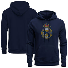 Real Madrid 1863FC Color Badge Fleece Hoodie Discount - Navy 
