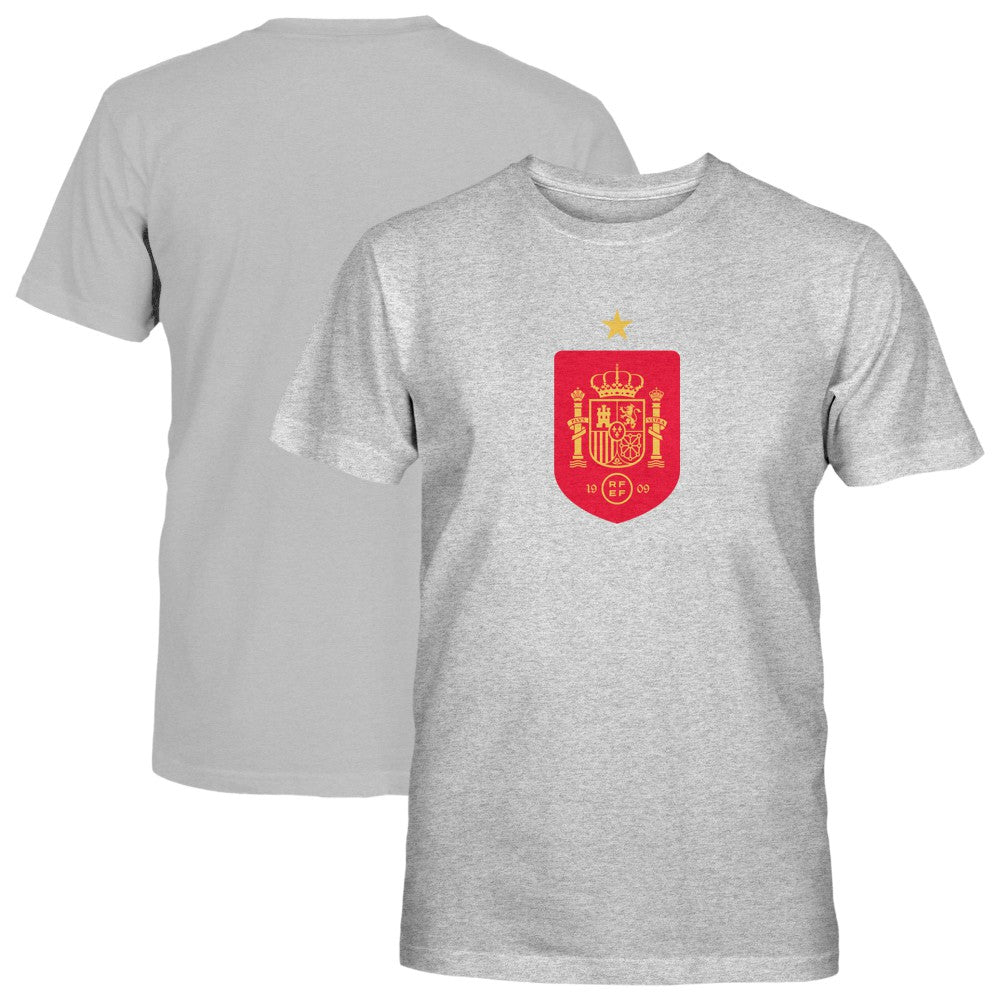 Spain National Team 1863FC Youth Color Badge T-Shirt for sale - Gray 