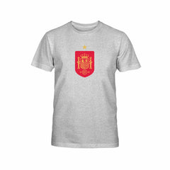 Spain National Team 1863FC Youth Color Badge T-Shirt for sale - Gray 