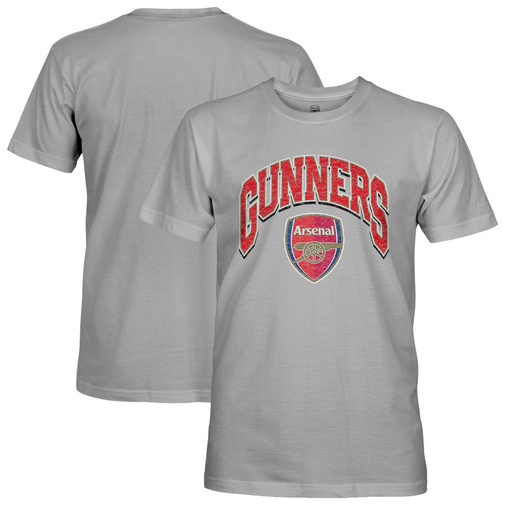 Arsenal 1863FC Wordmark Cotton T-Shirt on sale - Gray 