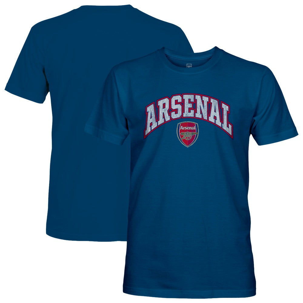 Arsenal 1863FC Wordmark Cotton T-Shirt on sale - Blue 