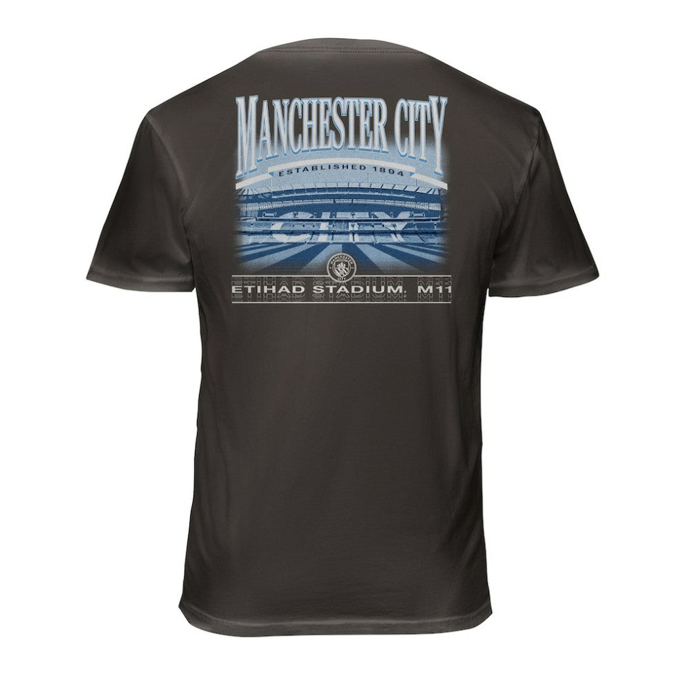 Manchester City 1863FC Wordmark Cotton T-Shirt Discount - Gray 