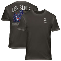France National Team 1863FC Wordmark Cotton T-Shirt for sale - Gray 