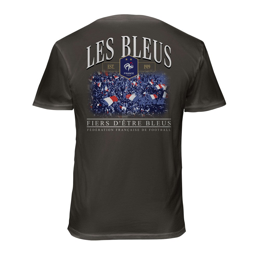 France National Team 1863FC Wordmark Cotton T-Shirt for sale - Gray 