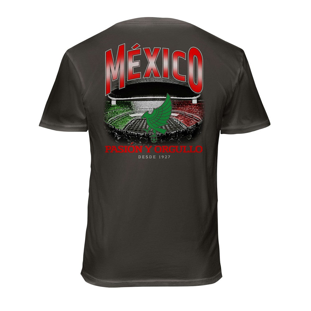 Mexico National Team 1863FC Wordmark Cotton T-Shirt for sale - Gray 