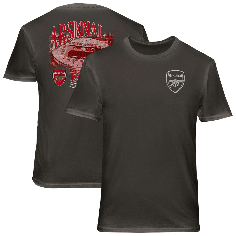Arsenal 1863FC Wordmark Cotton T-Shirt on sale - Gray 