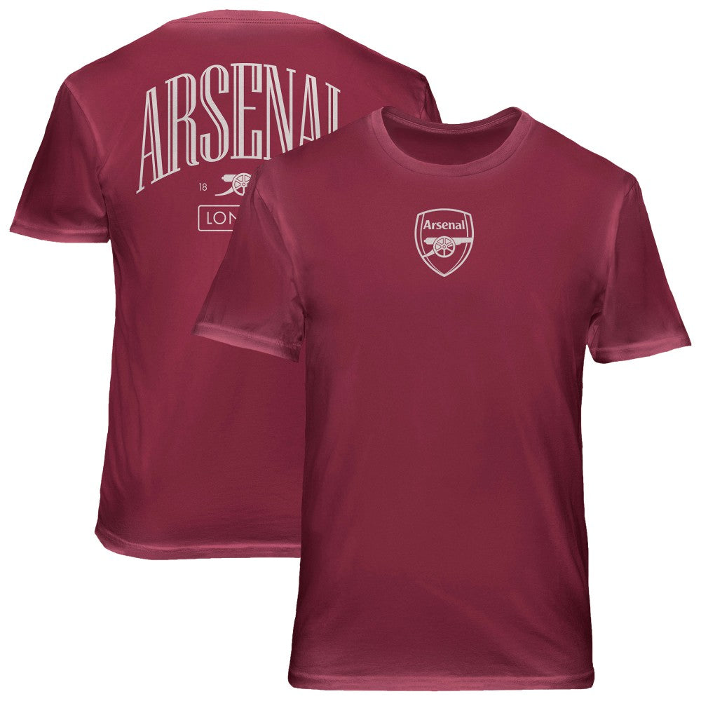 Arsenal 1863FC Back Wordmark Soft Wash T-Shirt on sale - Red 