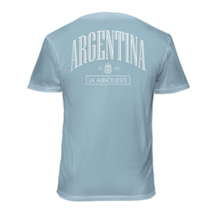 Argentina National Team 1863FC Back Wordmark Soft Wash T-Shirt for sale - Light Blue 
