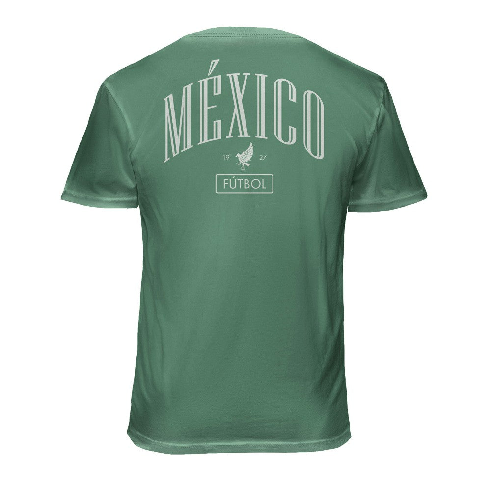 Mexico National Team 1863FC Back Wordmark Soft Wash T-Shirt for sale - Green 