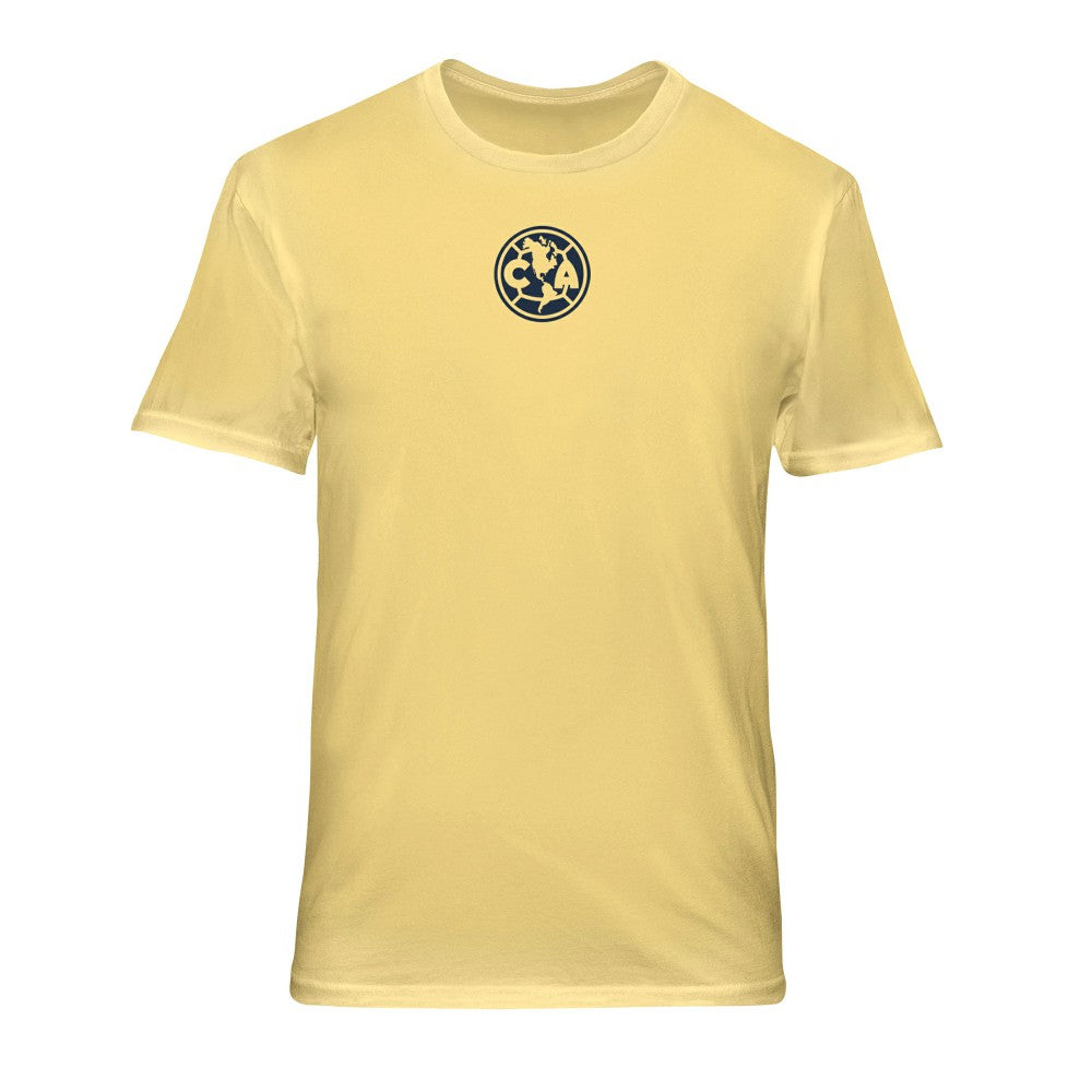Club America 1863FC Back Wordmark Soft Wash T-Shirt Discount - Yellow 