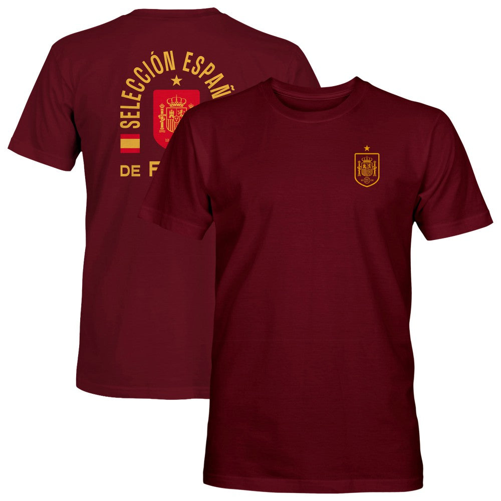 Spain National Team 1863FC True To Glory Heavyweight T-Shirt for sale - Maroon 
