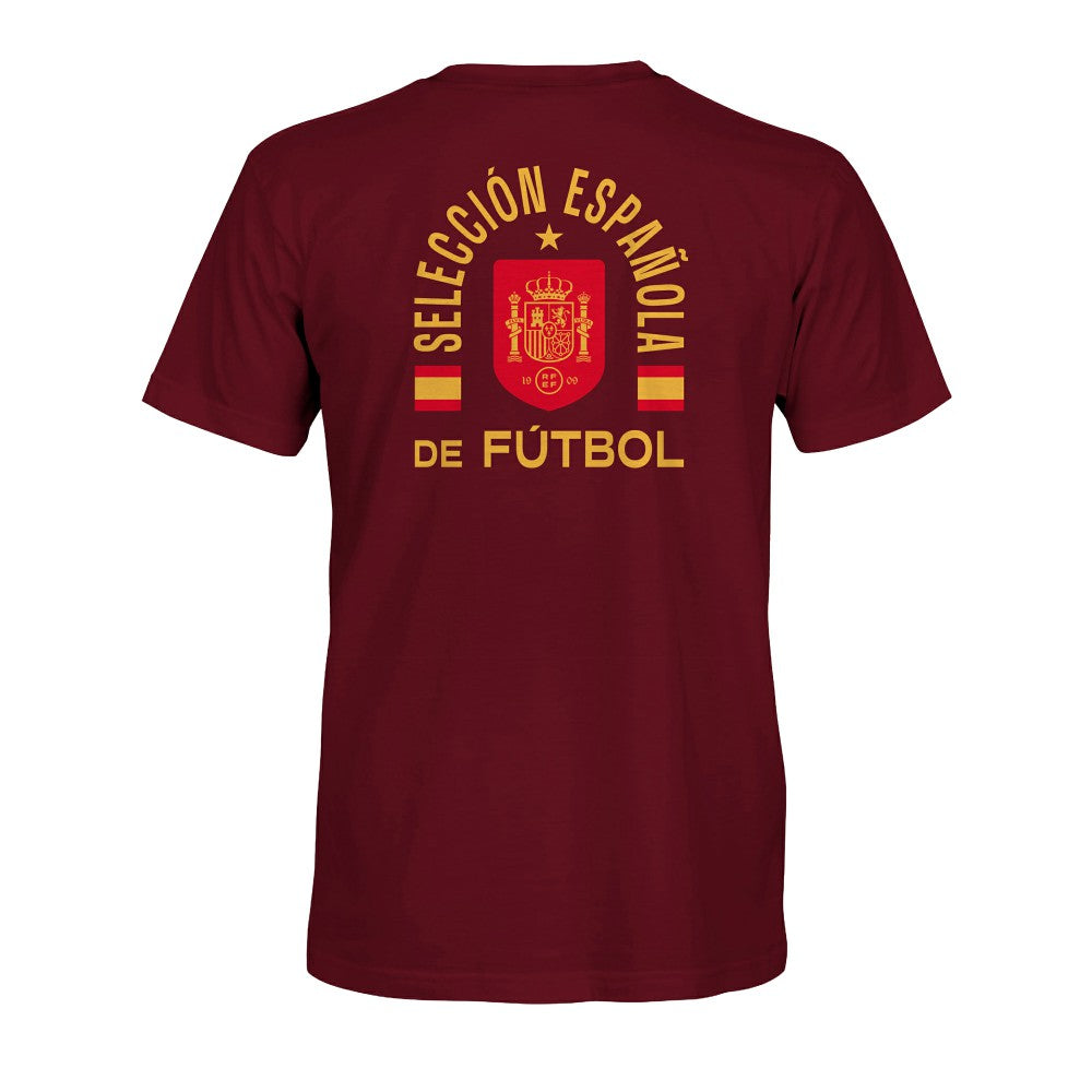 Spain National Team 1863FC True To Glory Heavyweight T-Shirt for sale - Maroon 