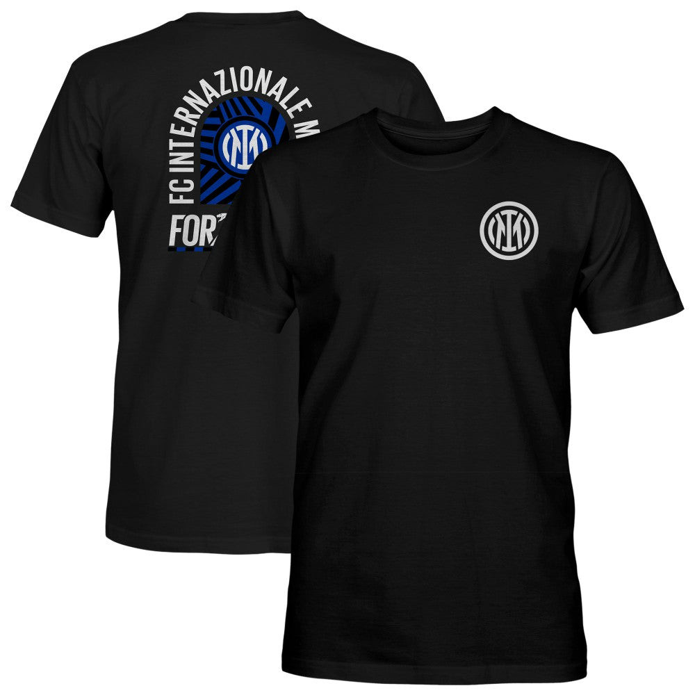 Inter Milan 1863FC True To Glory Heavyweight T-Shirt Discount - Black 