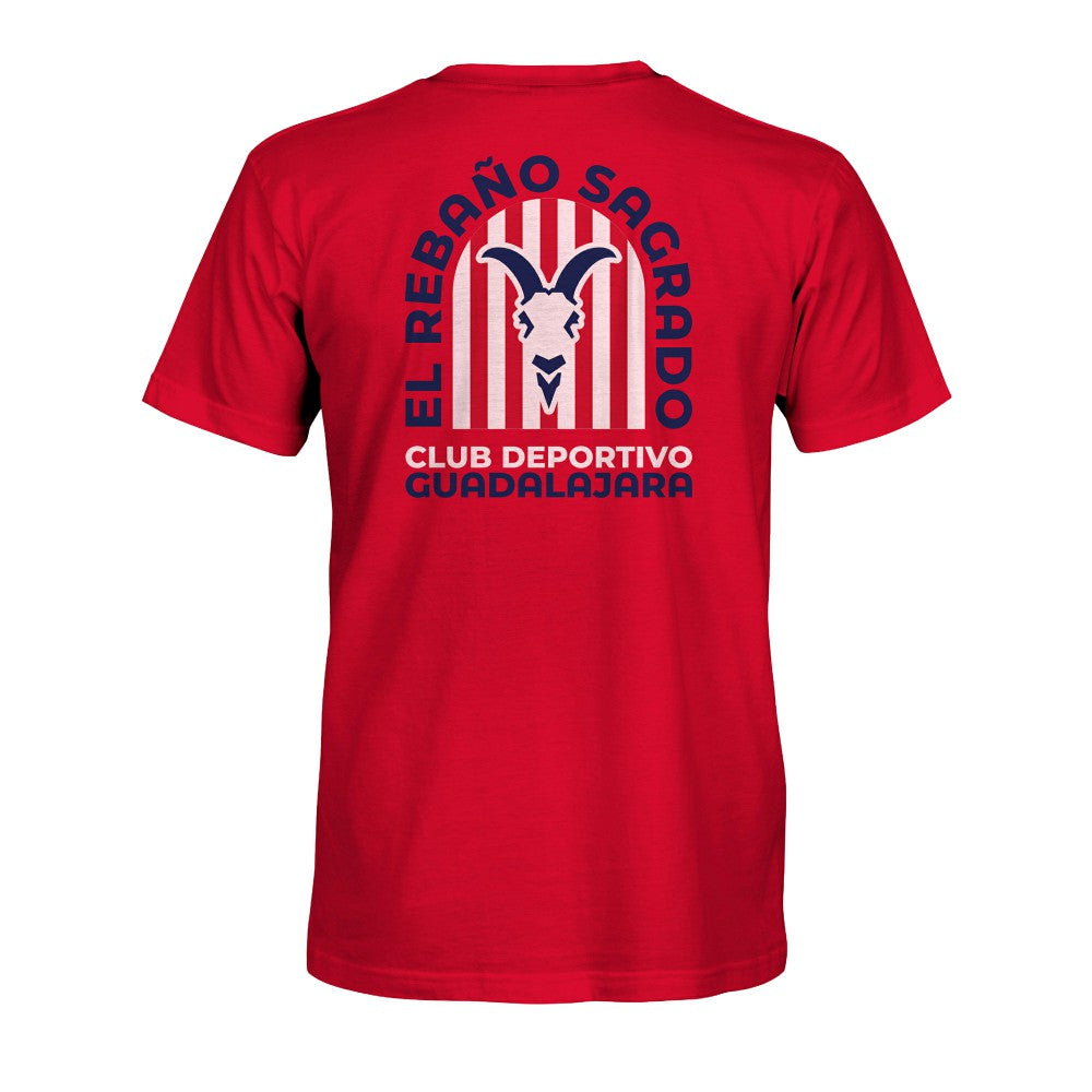 Chivas 1863FC True To Glory Heavyweight T-Shirt Discount - Red 