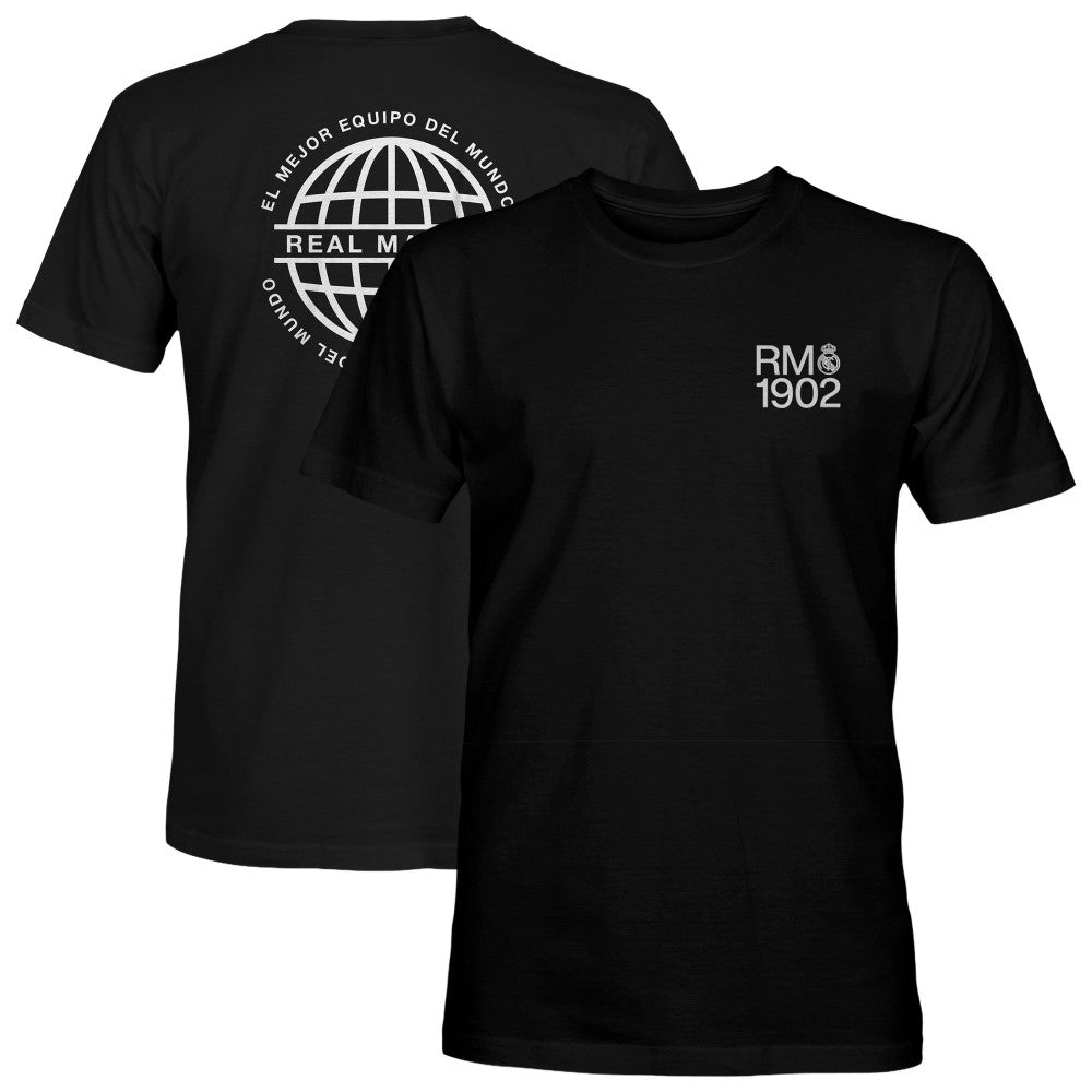 Real Madrid 1863FC Emblem Heavyweight T-Shirt for sale - Black 