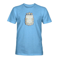Argentina National Team 1863FC Color Badge Tri-Blend T-Shirt for sale - Light Blue 