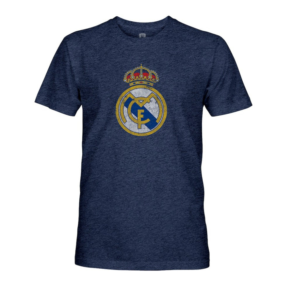 Real Madrid 1863FC Color Badge Tri-Blend T-Shirt Discount - Navy 