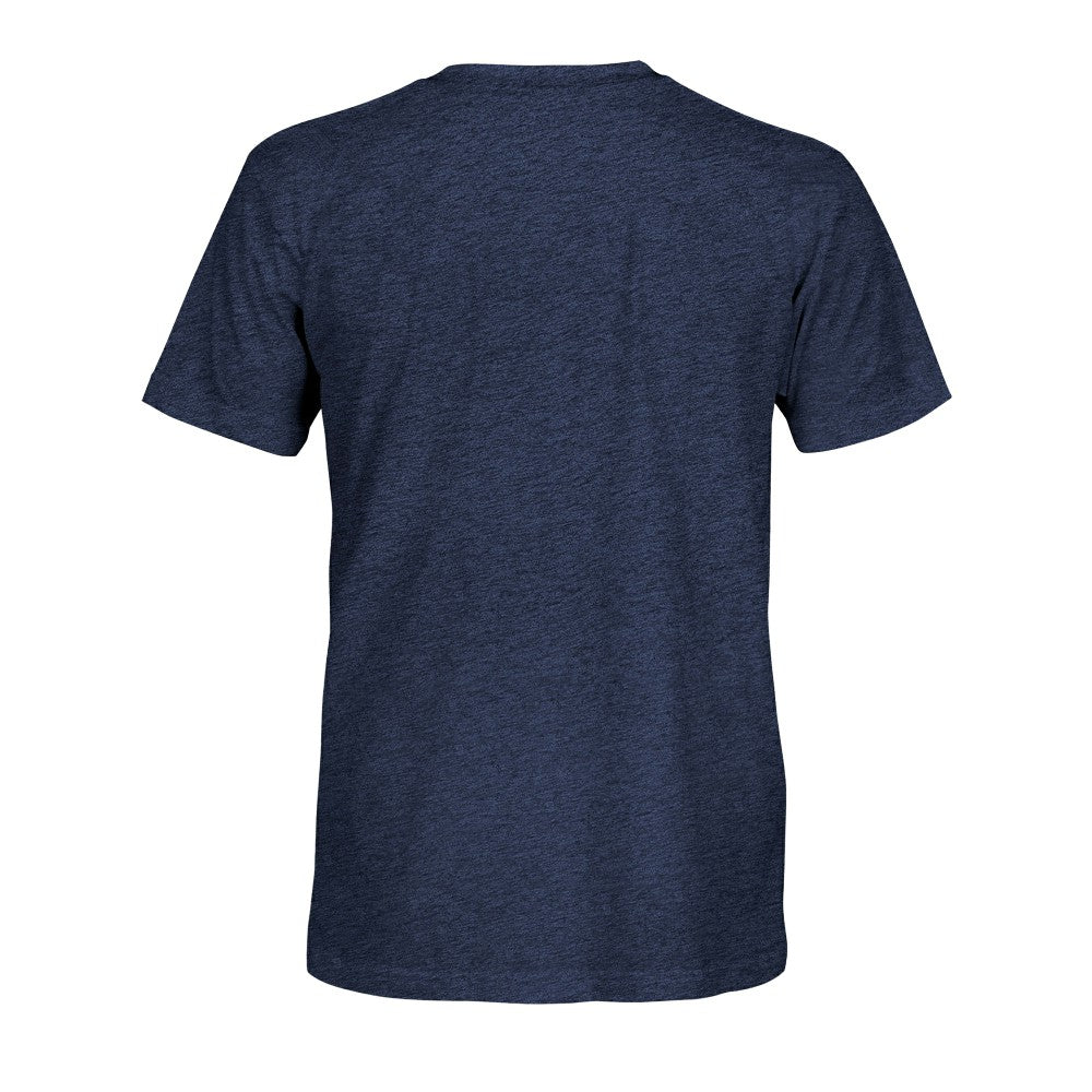 Spain National Team 1863FC Color Badge Tri-Blend T-Shirt for sale - Navy 