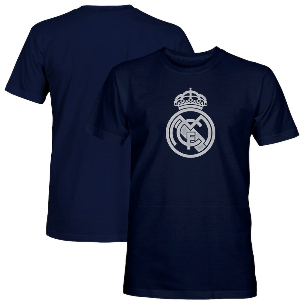 Real Madrid 1863FC Mono Badge T-Shirt Discount - Navy 