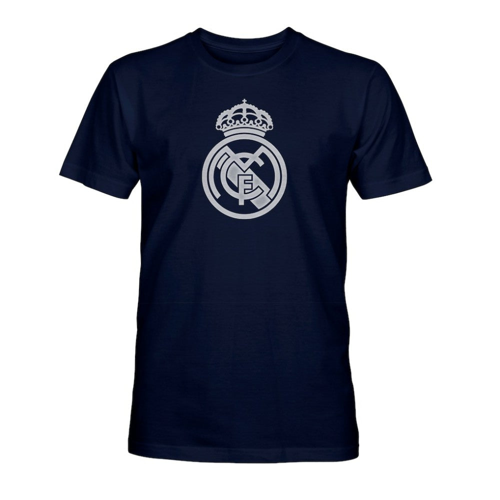 Real Madrid 1863FC Mono Badge T-Shirt Discount - Navy 