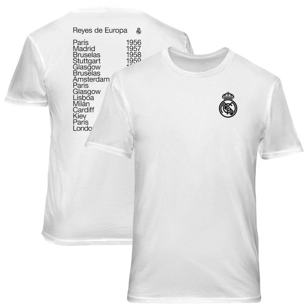 Real Madrid 1863FC Championships Soft Wash T-Shirt Discount - White 