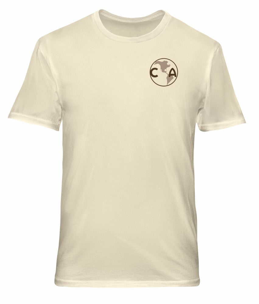 Club America 1863FC Vintage Soft Wash T-Shirt Discount - Cream 